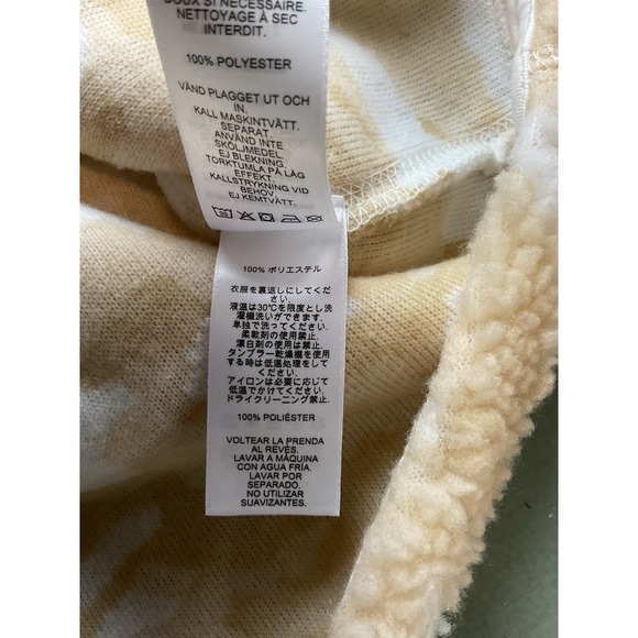 Vineyard Vines fleece Beige Camo Snap 1/4 Sweater Popover Size L - Picture 9 of 9
